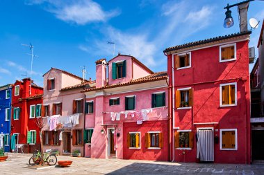 Burano Adası, Venedik, Veneto, İtalya, Avrupa