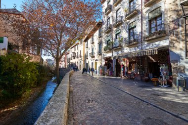 Carrera del Darro, Granada, Endülüs, İspanya, Avrupa