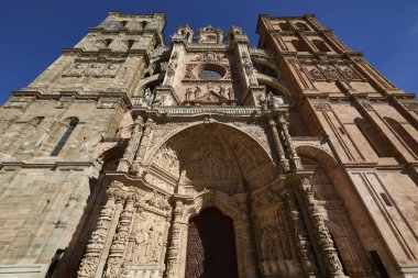 Katedral, Astorga, Via de la Plata Silver Route, Leon vilayeti, Castilla-Leon, St. James yolu, İspanya, Avrupa.
