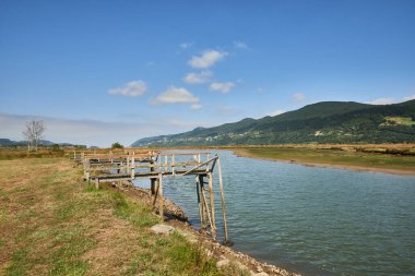 Embarcadero de Murueta, Biscay, Bask Ülkesi, Euskadi, Euskal Herria, İspanya, Avrupa.