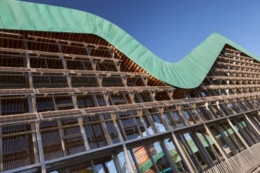 Otobüs durağı, Vitoria-Gasteiz, Alaba, Bask Ülkesi, Euskadi, İspanya, Avrupa.