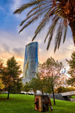 Iberdrola Kulesi, Bilbao, Biscay, Bask Ülkesi, Euskadi, Euskal Herria, İspanya, Avrupa.