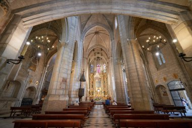 San Gil, Burgos, İspanya Kilisesi 'nin iç manzarası