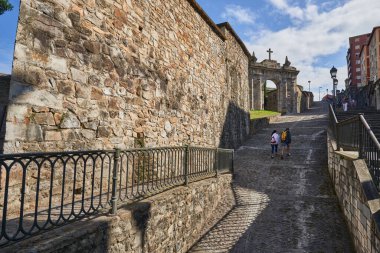 Calzadas de Mallona Mallona kaldırımı, Bilbao, Biscay, Bask Ülkesi, Euskadi, Euskal Herria, İspanya, Avrupa.