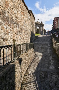 Calzadas de Mallona Mallona kaldırımı, Bilbao, Biscay, Bask Ülkesi, Euskadi, Euskal Herria, İspanya, Avrupa.