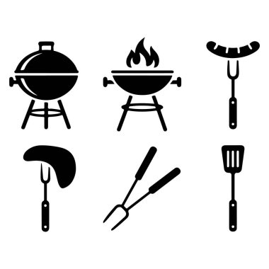 Barbekü simgeler kümesi.