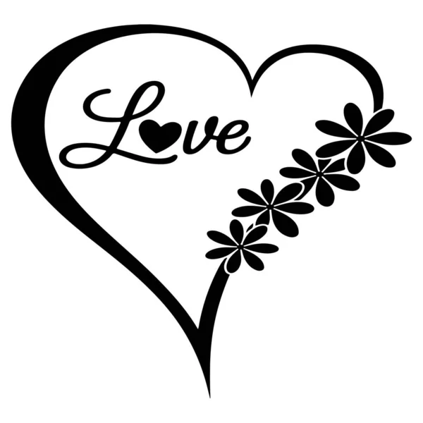 Kalp Aşk Vektörü illüstrasyonu