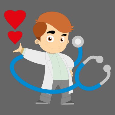 Aşık çizgi film doktoru.