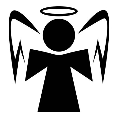 melek simge vektör çizim