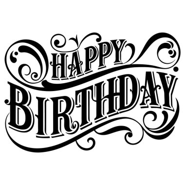 Doğum günü mektuplarının vektör çizimi