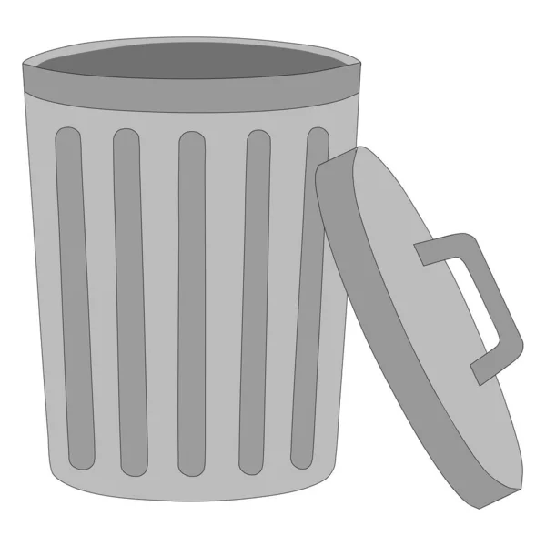 Çöp kutusu izole edilmiş simge vektör illüstrasyon tasarımı