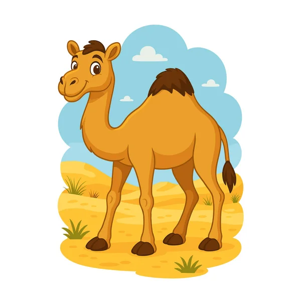 Sarı çizgi film resimli deve