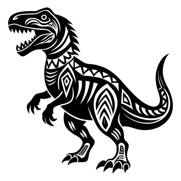 Dinozorun vektör illüstrasyonu