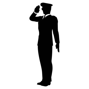 Bir askerin vektör çizimi