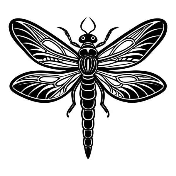 Beyaz arkaplanda yusufçuk vektör çizimi