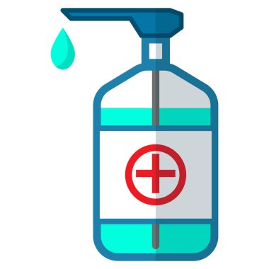 Sıvı ikon vektör illüstrasyon tasarımlı bir şişe sıvı