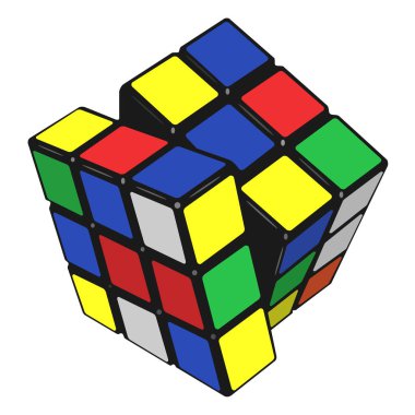 Rubik küpün vektör çizimi
