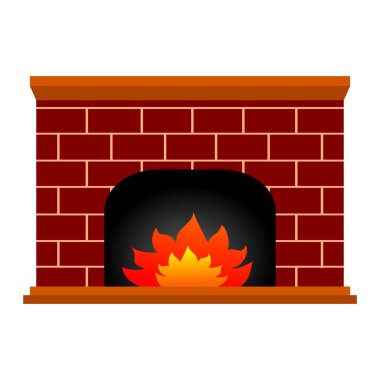 alev yanan ile şömine