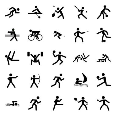 çalışan insanlar vektör simgesi kümesi