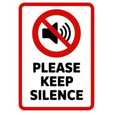 Sakin sinyal yok, basit vektör çizimi