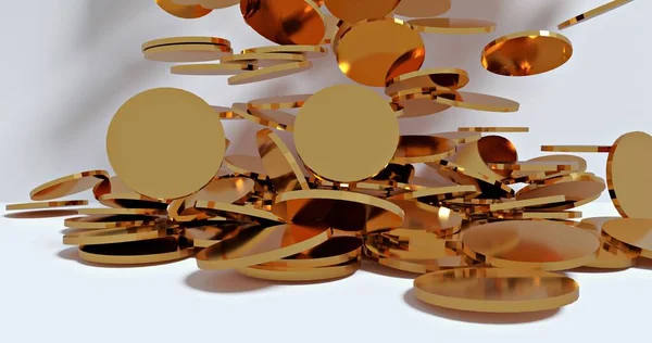 Arkaplanda altın para damlası