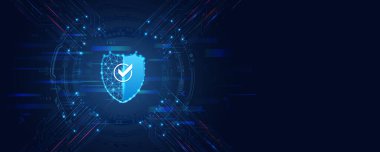 Bir veri güvenlik servisinin vektör çizimi. Veri koruması, gizlilik ve internet güvenliği kavramı. İş ve internet projesi için siber güvenlik.
