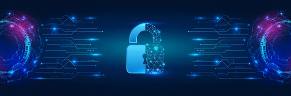 Proteção Dados Privacidade Conceito Segurança Internet Segurança Cibernética Para Negócios — Vetor de Stock