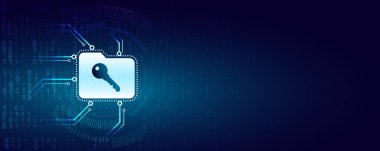 Veri koruması, gizlilik ve internet güvenliği kavramı. İş ve internet projesi için siber güvenlik. Bir veri güvenlik hizmetinin vektör illüstrasyonu.