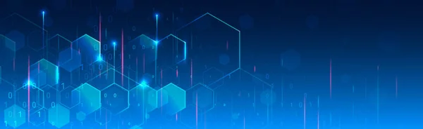 Soyut küresel bilim kurgu kavramı. Mavi arka planda dijital internet iletişimi. Çeşitli teknolojik elementlere sahip yüksek teknoloji vektör çizimi. Geniş Siber Güvenlik İnternet ve ağ oluşturma kavramı.