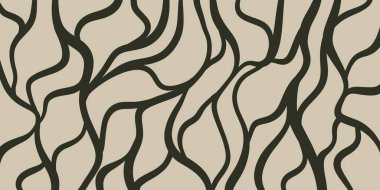   Birbirine dolanmış kökleri ya da ağaç damarlarını anımsatan bir desen. Doğal renk paleti eko-tasarım ve paketleme için uygundur.