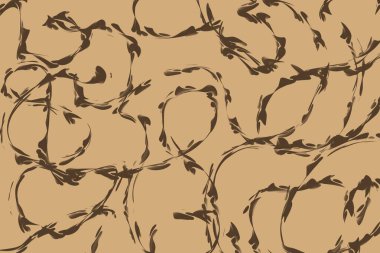 Sıvı girdapları ve sıcak renkleriyle altın bej soyut hücre tasarımı, zarif doğal markalaşma için idealdir.