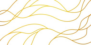 Beyaz arka planda altın çizgili pürüzsüz çizgiler. Nehirlere ya da dallara benzeyen dalgaları olan zarif, minimalist bir desen..