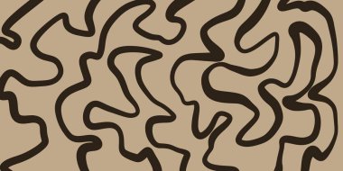 Sarmal çizgiler yoğun bir organik desen oluşturuyor