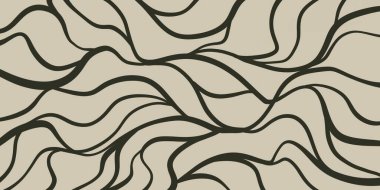 Monokrom palette düz paralel dalgalı çizgiler