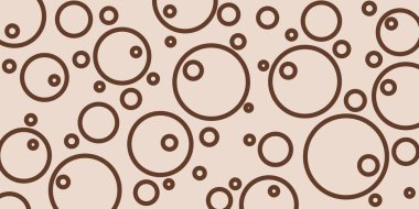 Farklı boyutlarda daireleri olan bej-kahverengi arkaplan