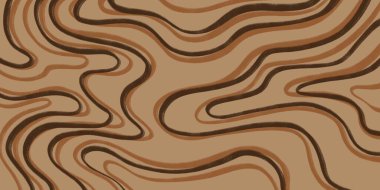 Kahverengi tonlarda ince çizgilerin karmaşık soyut deseni