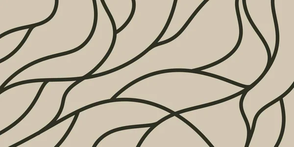   Bej, nöral yolları çağrıştıran karmaşık siyah dalgalı ağ veya teknolojik-doğa füzyon tasarımları için kök sistemleri