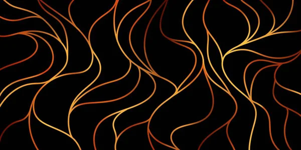 Yumuşak altın ve bakır akış çizgilerine sahip koyu soyut arka plan, premium modern tasarım