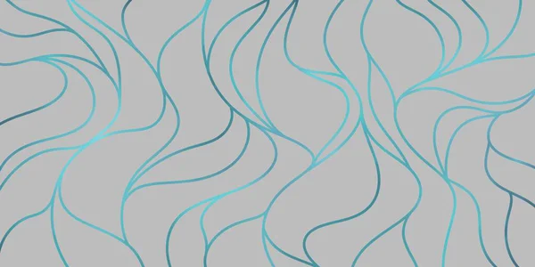 Yumuşak dalgalı çizgileri olan açık mavi desenli, okyanustan esinlenilmiş soyut tasarımlı