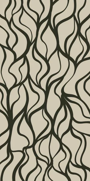 Dalgalı ince çizgiler akıcılık ve hareketin etkisini yaratıyor.