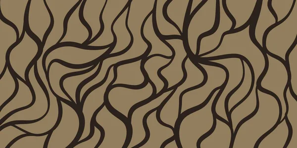 Koyu bej tonlarda düz dalgalı çizgileri olan soyut arkaplan