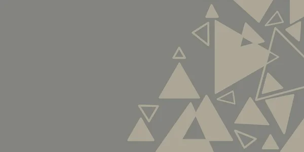 Soyut bir şekilde bej üçgenli gri arkaplan