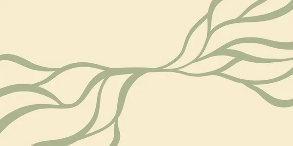 Pürüzsüz kıvrımlı açık arkaplanda ince yeşil çizgiler