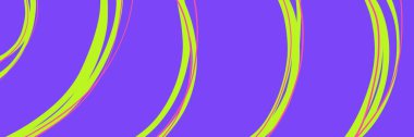 Neon mor soyut dalgalar sarı-yeşil parlayan çizgiler ve hipnotik hareketler, lüks optik ya da uçuk dikişsiz arka planlar için harika.