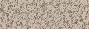 Akan çizgiler ve zengin kontrast ile bej soyut yoğun dalgalı desen, lüks topoğrafik, arazi veya mermer dikişsiz tasarımlar için mükemmel