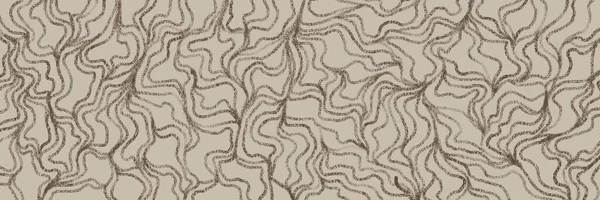 Akan çizgiler ve zengin kontrast ile bej soyut yoğun dalgalı desen, lüks topoğrafik, arazi veya mermer dikişsiz tasarımlar için mükemmel