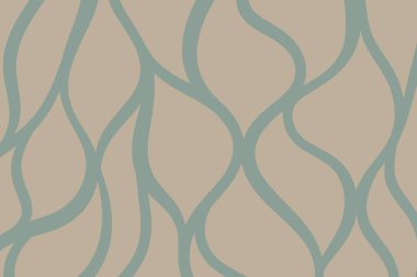 Nane yeşili çizgileri ve sakin akışı olan açık bej rengi soyut dalgalı doku, spa lüksü veya sakin minimalist tasarım için mükemmel.