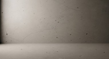 Tasarım projeleri için uygun yumuşak gradyan ve boş boşluğa sahip minimal gri soyut bir doku