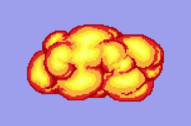 Çizgi roman patlaması. Patlama, dinamiti dumanla patlattı. Kibrit ve şenlik ateşi. Dijital simgeler. Canlandırma Süreci adımları