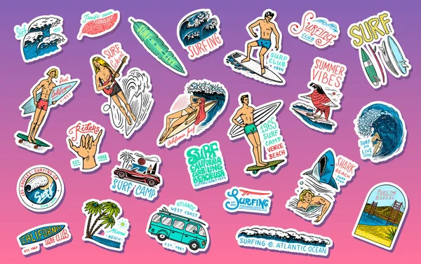 Surf Typography Label Setストックベクター ロイヤリティフリーsurf Typography Label Setイラスト ページ 5 Depositphotos